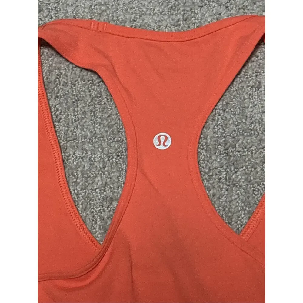 Lululemon Women’s Cool Racerback tank top Neon Coral Size Unknown See Photos